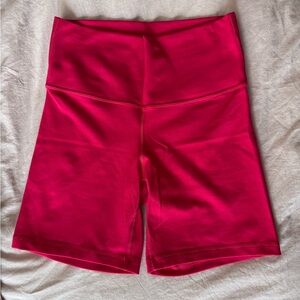 Aritzia TNAction Dark Pink Biker Shorts